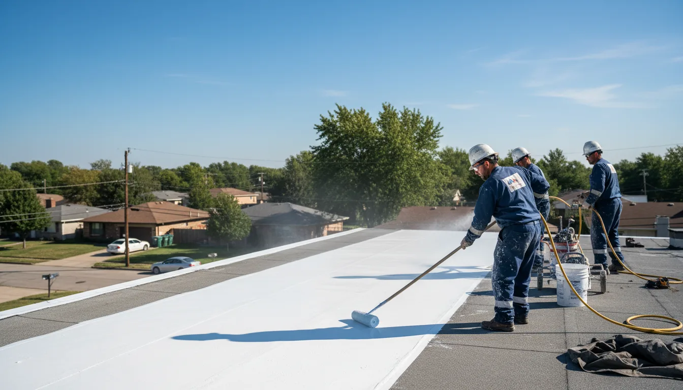 Commercial roof coating in Loves Park, IL near me